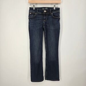 Wrangler Bootcut Jeans Womens 0x34 Dark Wash Stretch Denim Western